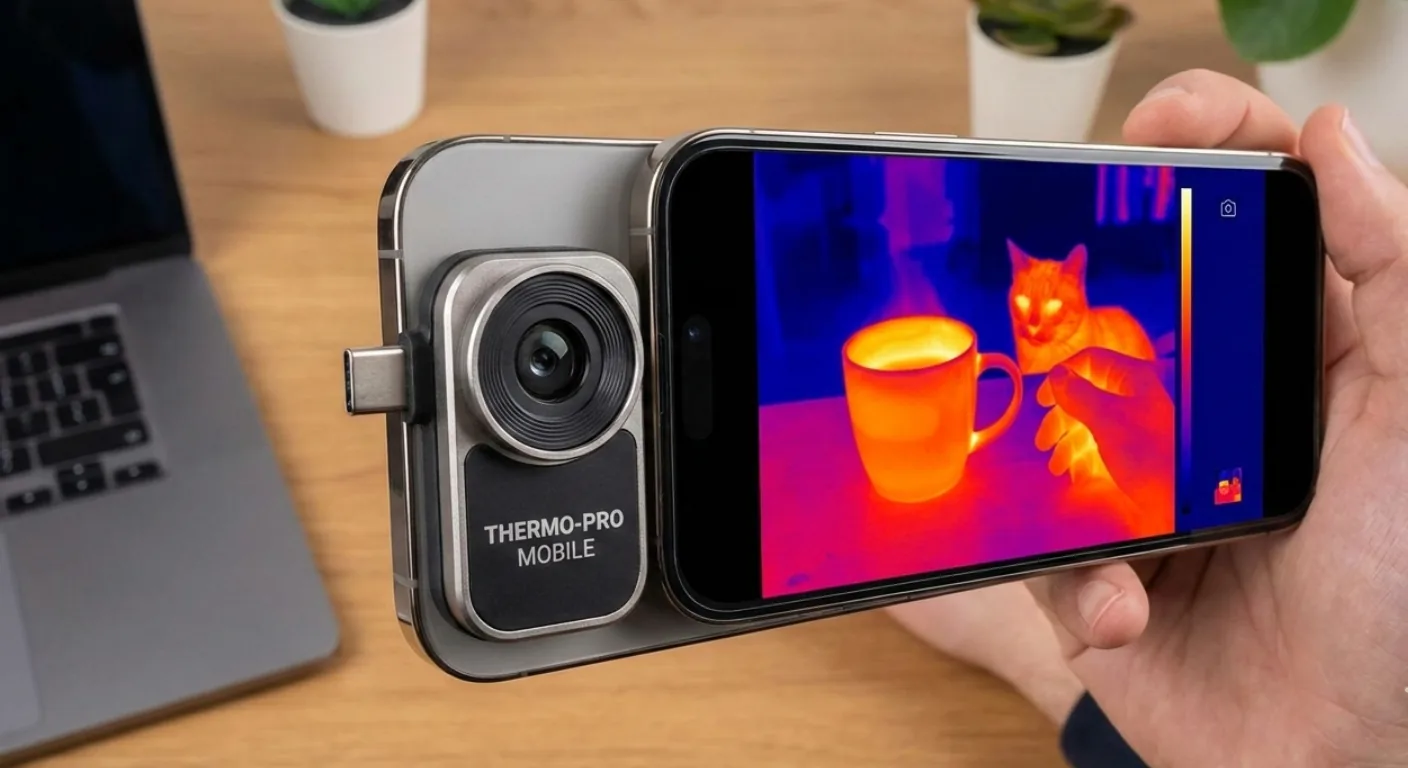 スマートフォン用サーマルカメラ